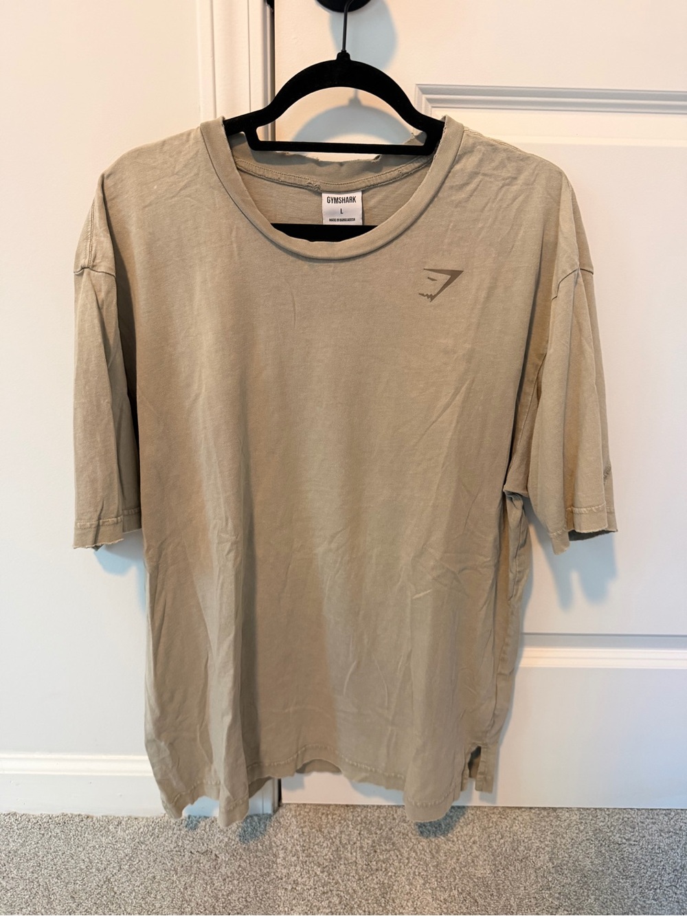 Gymshark Men's Sandstone Short Sleeve Tee L